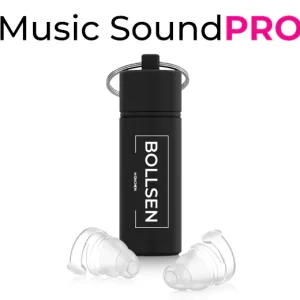 BOLLSEN Music SoundPRO Earplugs for Music - Music, Festivals, DJs, Clubs, Band Members, Orchestra, Bartenders, Security Staff